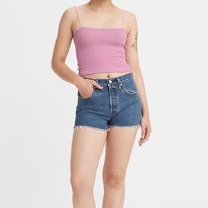 Levi’s 501 High Rise Denim Short / Dark Wash